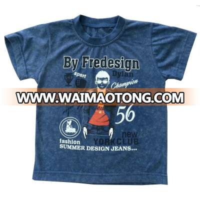 Fashion Washing Boy Man T-Shirt in Children Wear Sgt-618