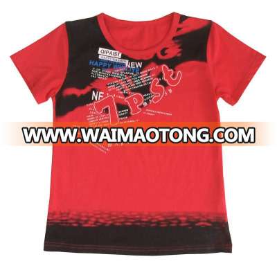 Fashion Red Boy Man T-Shirt in Children Wear Sgt-620