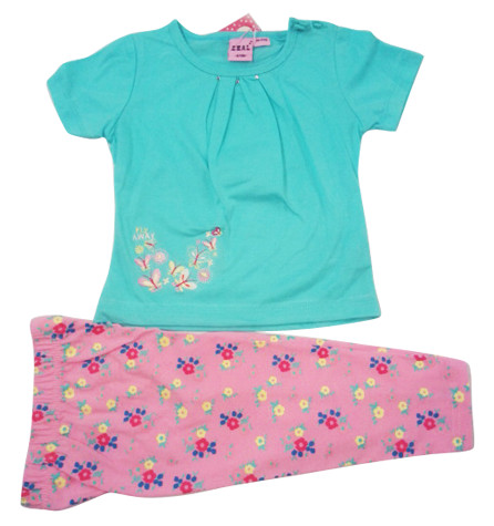 Summer Baby Girl Kids Flower Pajamas