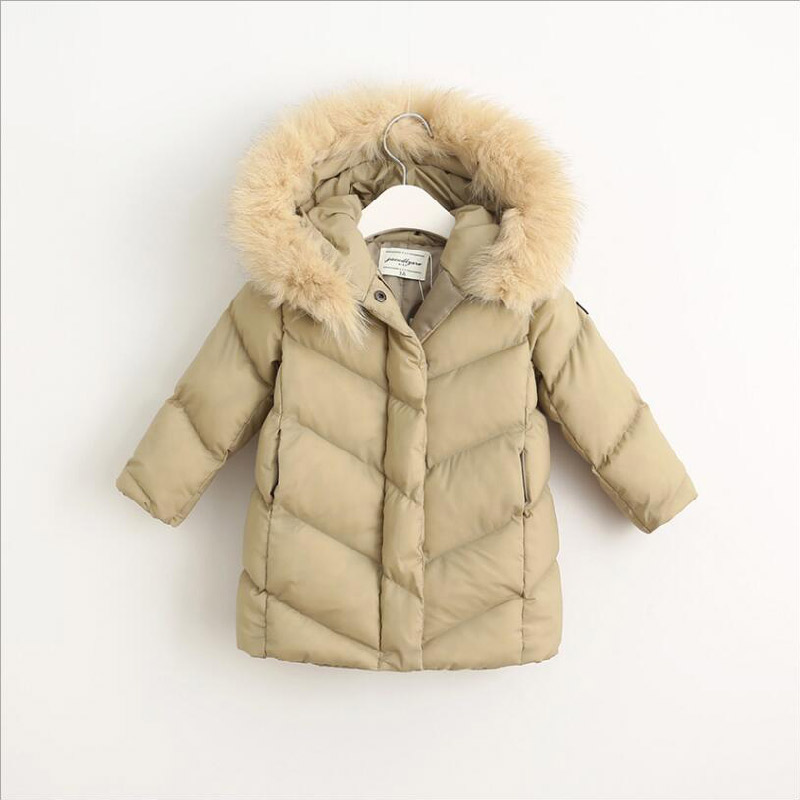 Children Boy Coat with Fur Hood for Kids Wear Clothing